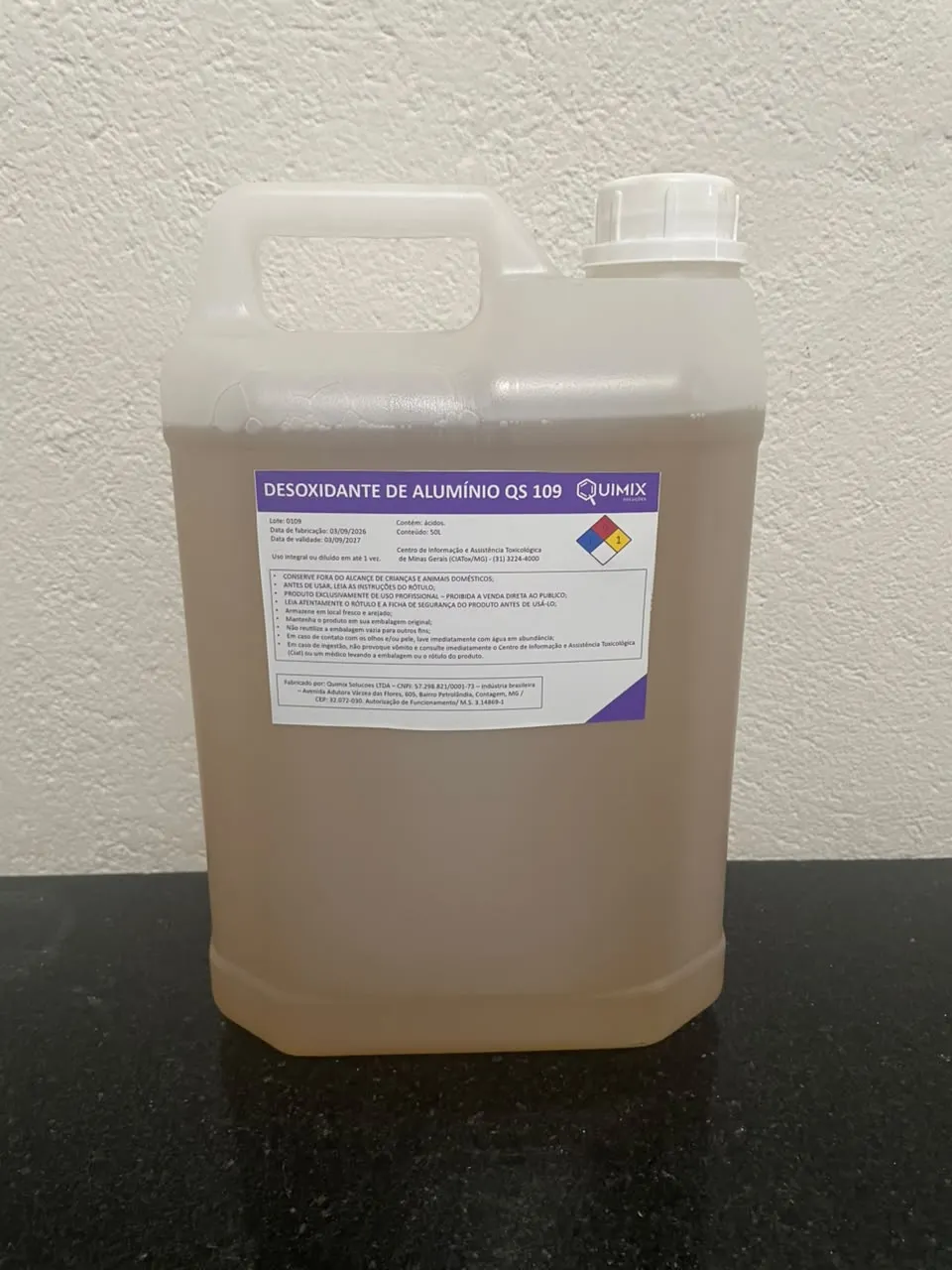 Desoxidante de alumínio QS109 5L