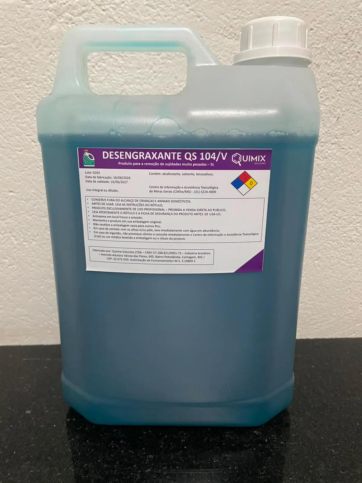 Desengraxante QS 104/V (5L)