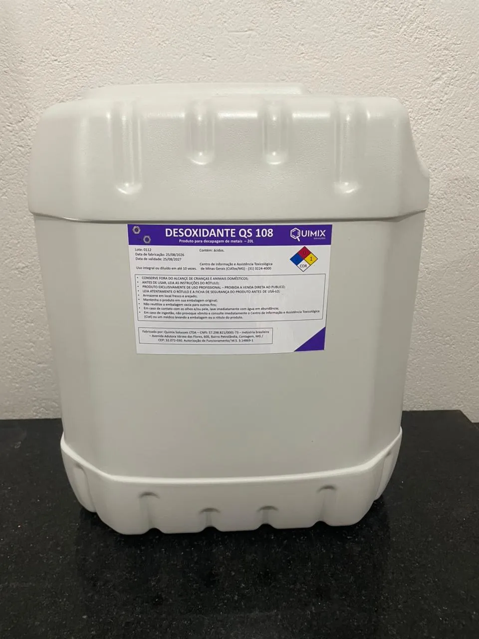 Desoxidante QS 108 (20L)